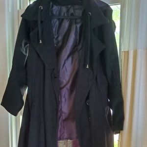 Black trench/pea coat